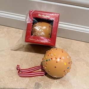 TIM HORTONS 2022 Christmas Ornament Timbit Donut Collectible BRAND NEW In Box